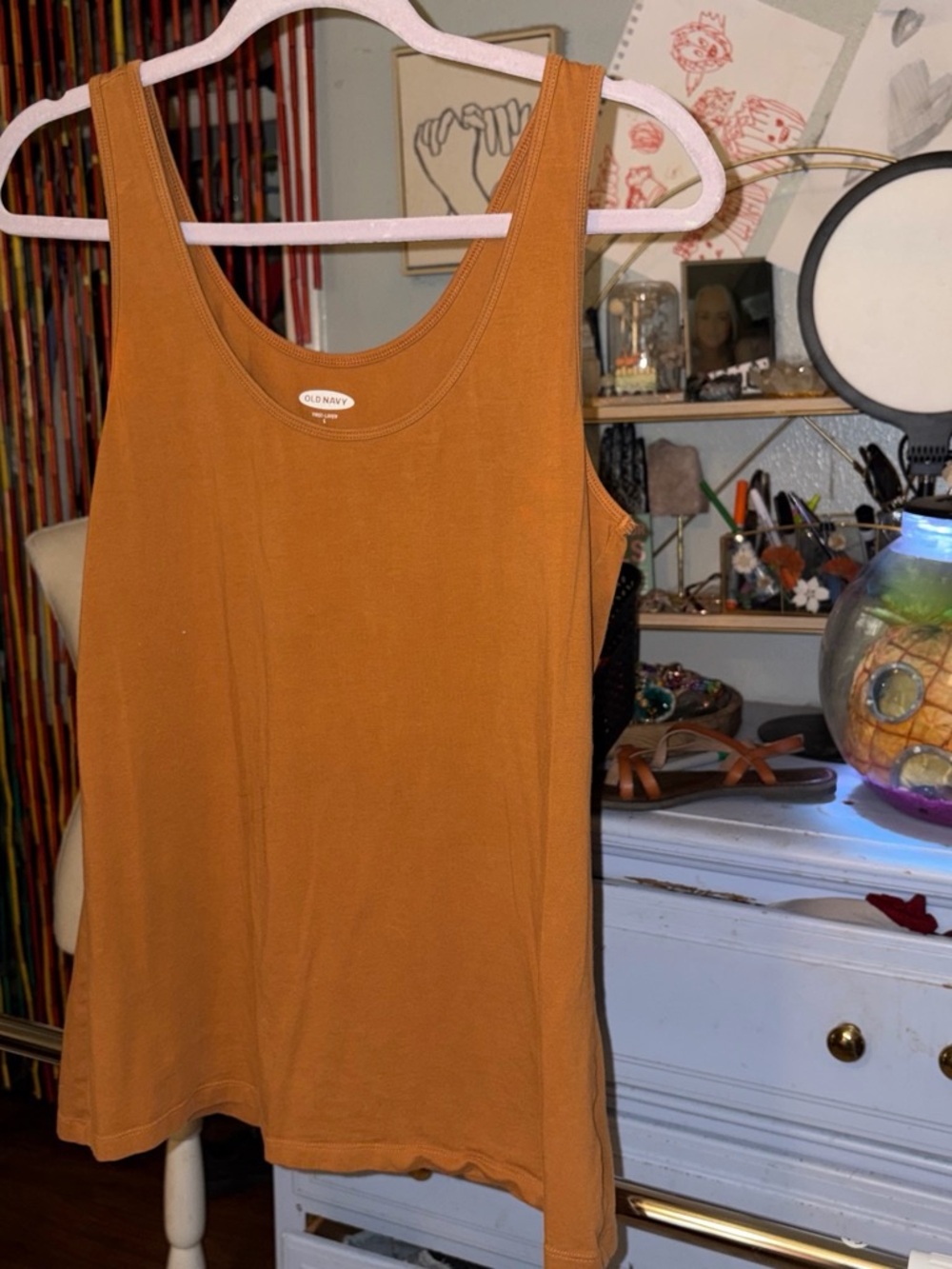 Old Navy Women's Tank Top in Burnt Orange